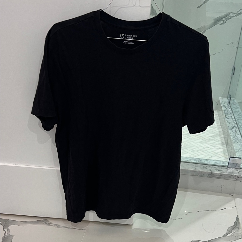 Primark Men’s Black Short Sleeve Crew Neck Tee